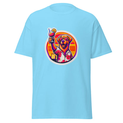 "Dogs On Vacation"-Kollektion - Golden Retriever #1 - Klassisches Unisex-T-Shirt - 13 verschiedene Farben