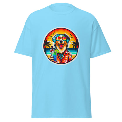 "Dogs On Vacation"-Kollektion - Australian Shepherd #3 - Klassisches Unisex-T-Shirt - 13 verschiedene Farben
