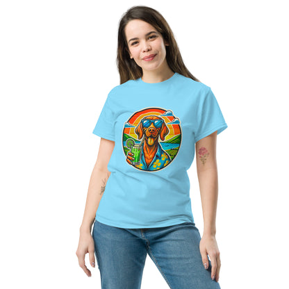 "Dogs On Vacation"-Kollektion - Viszla - Klassisches Unisex-T-Shirt - 13 verschiedene Farben