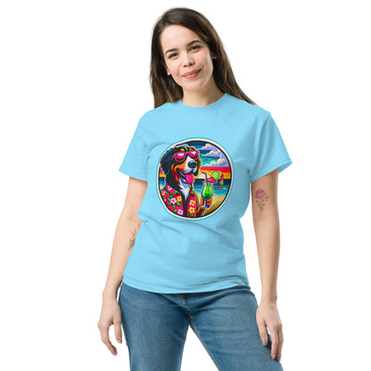 "Dogs On Vacation"-Kollektion - Swiss Mountain Dog #1 - Klassisches Unisex-T-Shirt - 13 verschiedene Farben