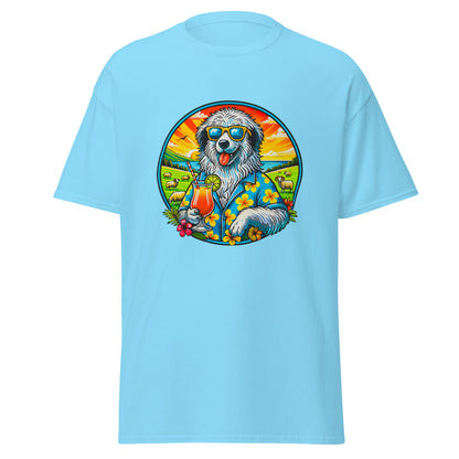 "Dogs On Vacation"-Kollektion - Polish Lowland Sheepdog - Klassisches Unisex-T-Shirt - 13 verschiedene Farben