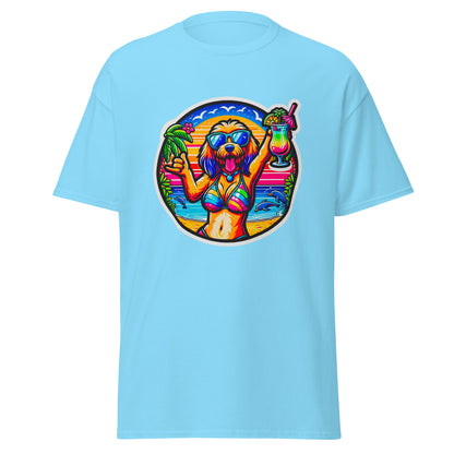 "Dogs On Vacation"-Kollektion - Blonde Haveneser (female) - Klassisches Unisex-T-Shirt - 13 verschiedene Farben