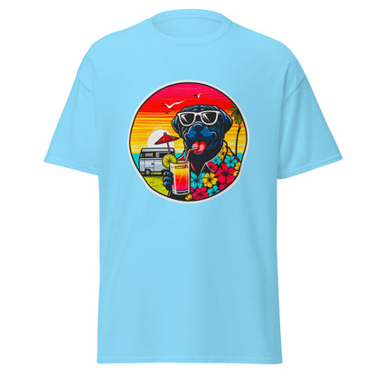 "Dogs On Vacation"-Kollektion - Black Mastiff - Klassisches Unisex-T-Shirt - 13 verschiedene Farben