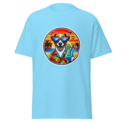 "Dogs On Vacation"-Kollektion - Jack-Russel-Terrier - Klassisches Unisex-T-Shirt - 13 verschiedene Farben
