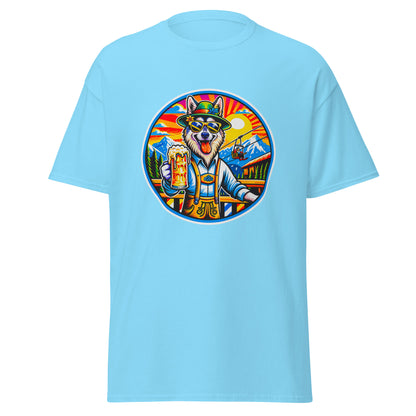"Dogs On Vacation"-Kollektion - European Sledgedog - Klassisches Unisex-T-Shirt - 13 verschiedene Farben