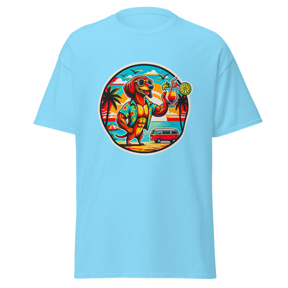 "Dogs On Vacation"-Kollektion - "Muscle Dachshund" #1 - Klassisches Unisex-T-Shirt - 13 verschiedene Farben