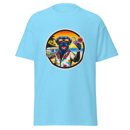 "Dogs On Vacation"-Kollektion - Black Labrador #3 - Klassisches Unisex-T-Shirt - 13 verschiedene Farben
