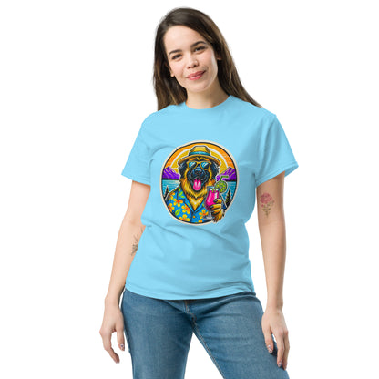 "Dogs On Vacation"-Kollektion - Leonberger - Klassisches Unisex-T-Shirt - 13 verschiedene Farben