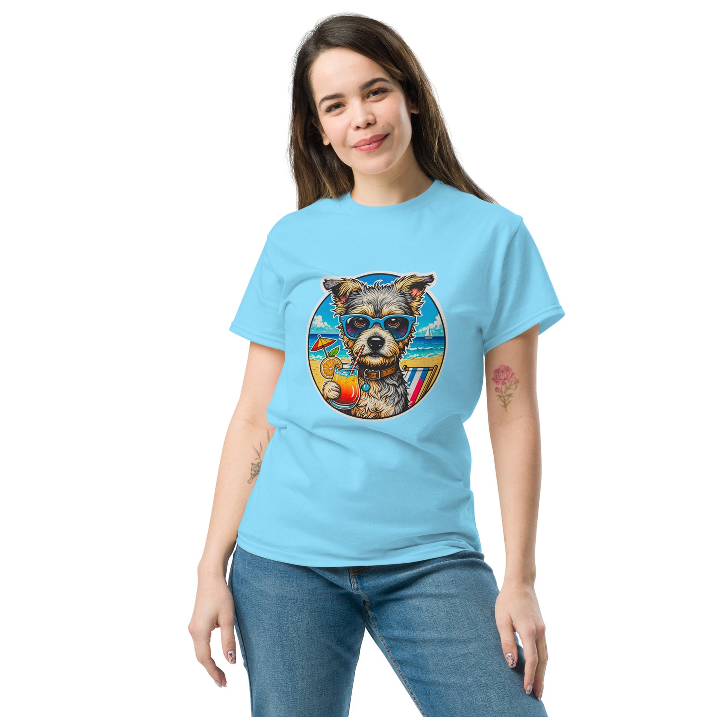 "Dogs On Vacation"-Kollektion - Milli =) - Klassisches Unisex-T-Shirt - 13 verschiedene Farben