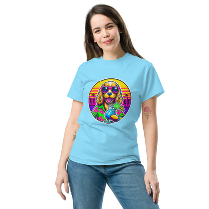 "Dogs On Vacation"-Kollektion - Cocker-Spaniel - Klassisches Unisex-T-Shirt - 13 verschiedene Farben