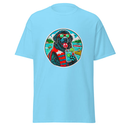 "Dogs On Vacation"-Kollektion - Neufundländer - Klassisches Unisex-T-Shirt - 13 verschiedene Farben