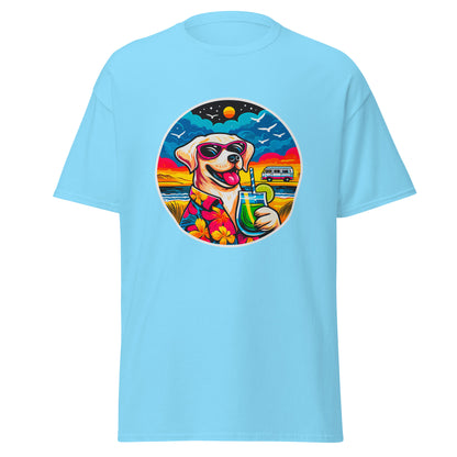 "Dogs On Vacation"-Kollektion - White Labbi - Klassisches Unisex-T-Shirt - 13 verschiedene Farben