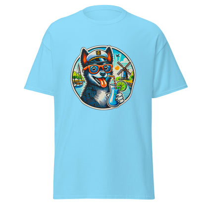 "Dogs On Vacation"-Kollektion - Schipperke - Klassisches Unisex-T-Shirt - 13 verschiedene Farben