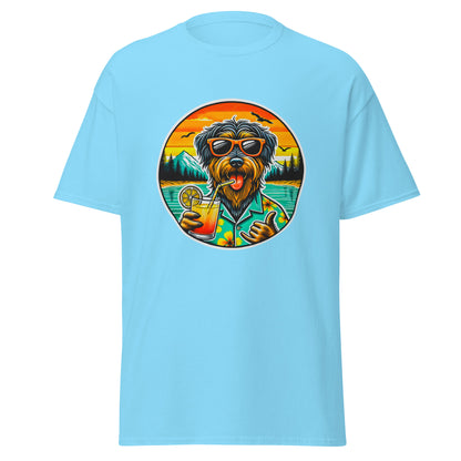 "Dogs On Vacation"-Kollektion - Rauhaardackel #2 - Klassisches Unisex-T-Shirt - 13 verschiedene Farben