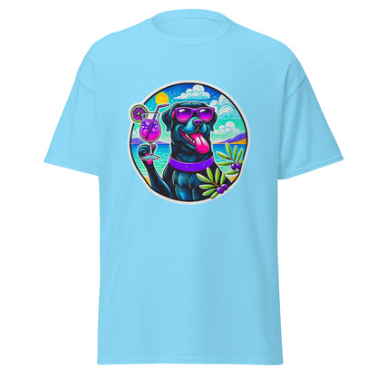 "Dogs On Vacation"-Kollektion - Black Labbi #3 - Klassisches Unisex-T-Shirt - 13 verschiedene Farben