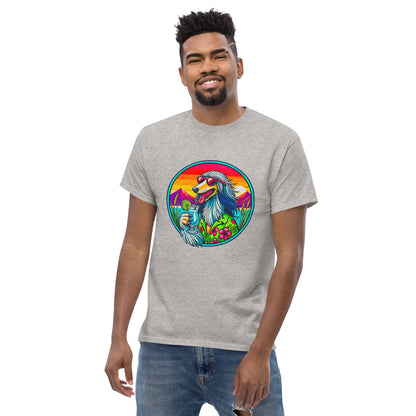 "Dogs On Vacation"-Kollektion - Afghane - Klassisches Unisex-T-Shirt - 13 verschiedene Farben