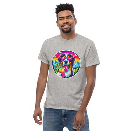 "Dogs On Vacation"-Kollektion - Bernhardiner - Klassisches Unisex-T-Shirt - 13 verschiedene Farben