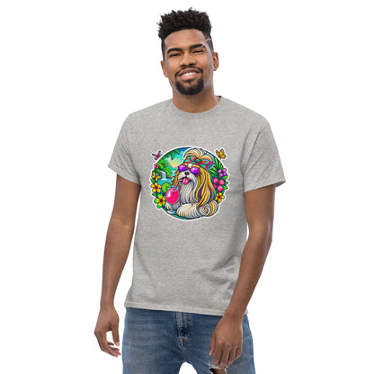 "Dogs On Vacation"-Kollektion - Ihasa Apso - Klassisches Unisex-T-Shirt - 13 verschiedene Farben