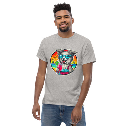 "Dogs On Vacation"-Kollektion - Bobtail - Klassisches Unisex-T-Shirt - 13 verschiedene Farben