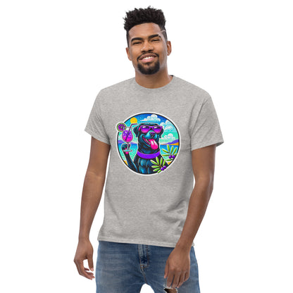 "Dogs On Vacation"-Kollektion - Black Labbi #3 - Klassisches Unisex-T-Shirt - 13 verschiedene Farben