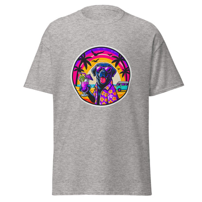 "Dogs On Vacation"-Kollektion - Black Labrador #1 - Klassisches Unisex-T-Shirt - 13 verschiedene Farben