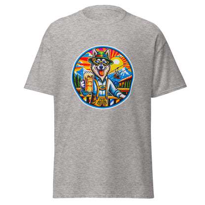 "Dogs On Vacation"-Kollektion - European Sled Dog - Klassisches Unisex-T-Shirt - 13 verschiedene Farben