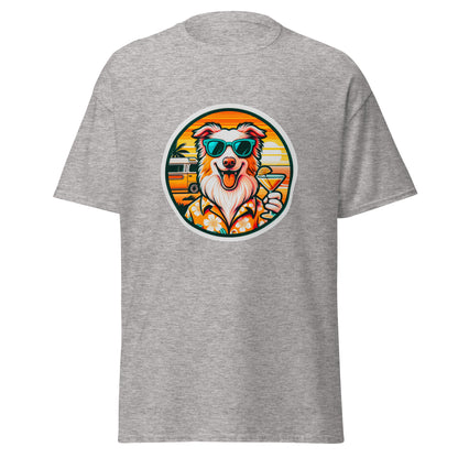 "Dogs On Vacation"-Kollektion - Australian Shepherd #1 - Klassisches Unisex-T-Shirt - 13 verschiedene Farben