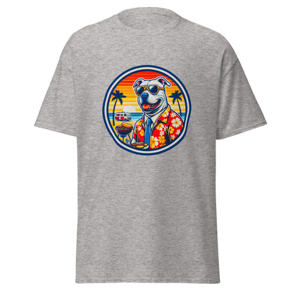 "Dogs On Vacation"-Kollektion - Staffordshire-Terrier #1 - Klassisches Unisex-T-Shirt - 13 verschiedene Farben
