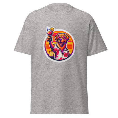 "Dogs On Vacation"-Kollektion - Golden Retriever #1 - Klassisches Unisex-T-Shirt - 13 verschiedene Farben