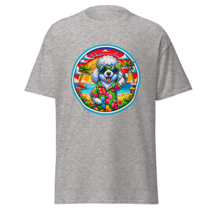 "Dogs On Vacation"-Kollektion - Schafspudel #1 - Klassisches Unisex-T-Shirt - 13 verschiedene Farben