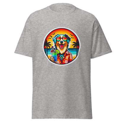 "Dogs On Vacation"-Kollektion - Australian Shepherd #3 - Klassisches Unisex-T-Shirt - 13 verschiedene Farben