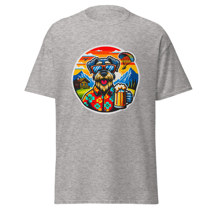 Klassisches Unisex T-Shirt"Dogs On Vacation"-Kollektion - Riesenschnauzer in Bavaria - Klassisches Unisex-T-Shirt - 13 verschiedene Farben
