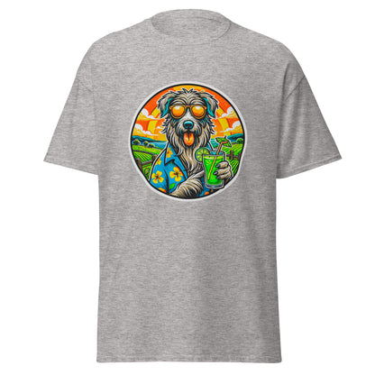 "Dogs On Vacation"-Kollektion - Irish Wolfhound - Klassisches Unisex-T-Shirt - 13 verschiedene Farben