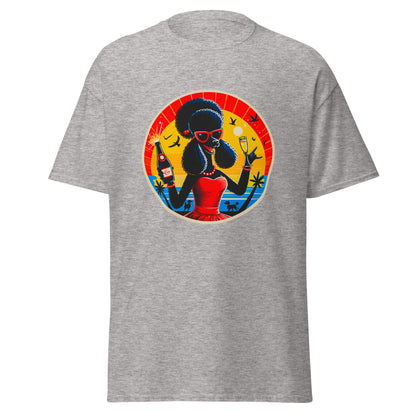 Klassisches Unisex T-"Dogs On Vacation"-Kollektion - Black Royal Poodle (female) #2 - Klassisches Unisex-T-Shirt - 13 verschiedene Farben