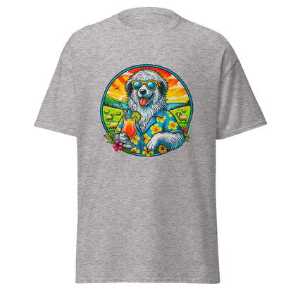 "Dogs On Vacation"-Kollektion - Polish Lowland Sheepdog - Klassisches Unisex-T-Shirt - 13 verschiedene Farben