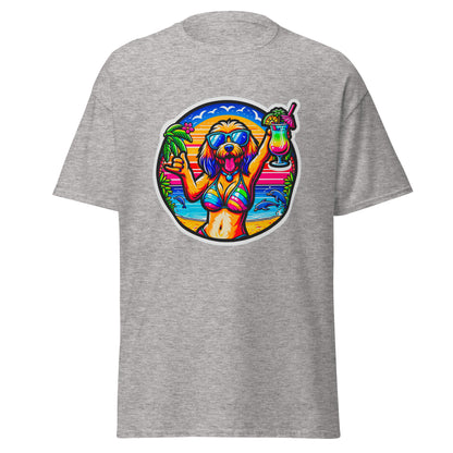 "Dogs On Vacation"-Kollektion - Blonde Haveneser (female) - Klassisches Unisex-T-Shirt - 13 verschiedene Farben