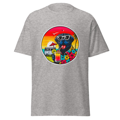 "Dogs On Vacation"-Kollektion - Black Mastiff - Klassisches Unisex-T-Shirt - 13 verschiedene Farben