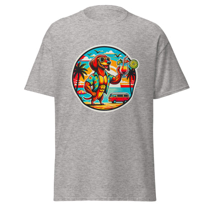 "Dogs On Vacation"-Kollektion - "Muscle Dachshund" #1 - Klassisches Unisex-T-Shirt - 13 verschiedene Farben