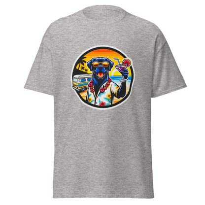 "Dogs On Vacation"-Kollektion - Black Labrador #3 - Klassisches Unisex-T-Shirt - 13 verschiedene Farben