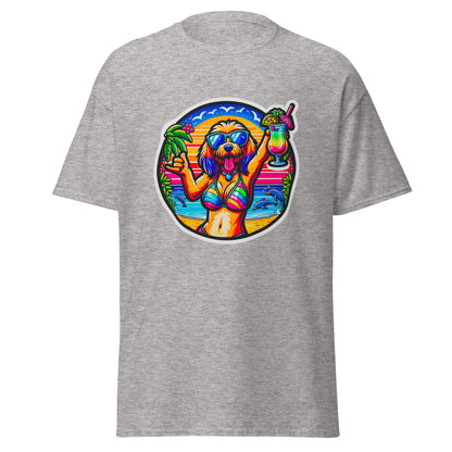 "Dogs On Vacation"-Kollektion - Blonde Havaneser #3 (female) - Klassisches Unisex-T-Shirt - 13 verschiedene Farben