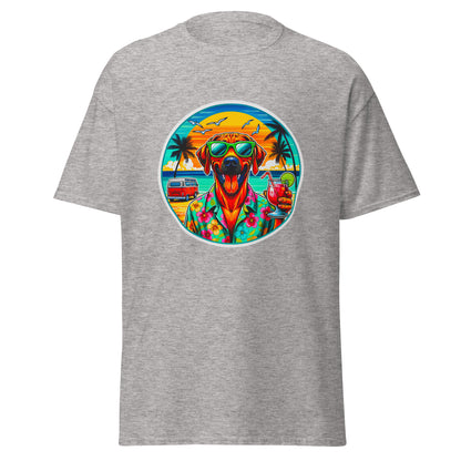 "Dogs On Vacation"-Kollektion - Rhodesian Ridgeback - Klassisches Unisex-T-Shirt - 13 verschiedene Farben