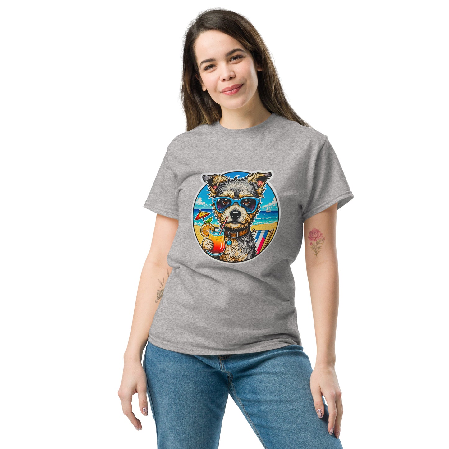 "Dogs On Vacation"-Kollektion - Milli =) - Klassisches Unisex-T-Shirt - 13 verschiedene Farben