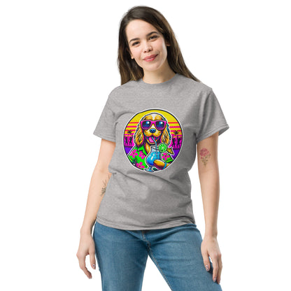 "Dogs On Vacation"-Kollektion - Cocker-Spaniel - Klassisches Unisex-T-Shirt - 13 verschiedene Farben