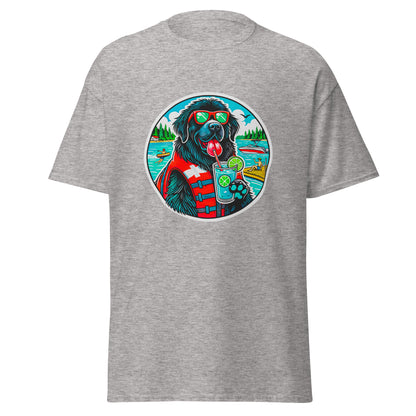 "Dogs On Vacation"-Kollektion - Neufundländer - Klassisches Unisex-T-Shirt - 13 verschiedene Farben