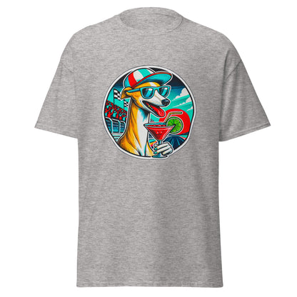 "Dogs On Vacation"-Kollektion - Whippet - Klassisches Unisex-T-Shirt - 13 verschiedene Farben