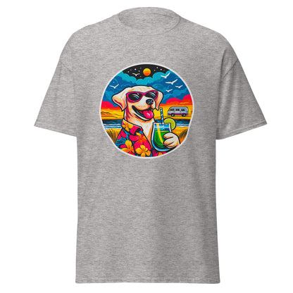 "Dogs On Vacation"-Kollektion - White Labbi - Klassisches Unisex-T-Shirt - 13 verschiedene Farben