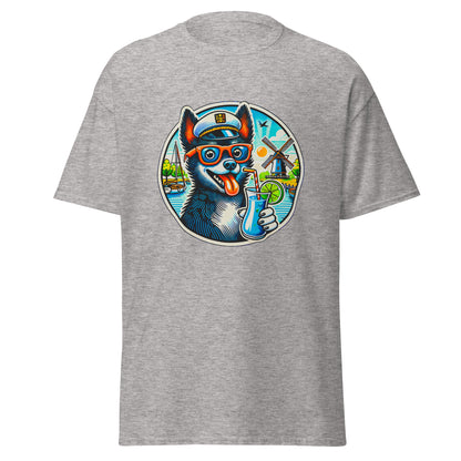 "Dogs On Vacation"-Kollektion - Schipperke - Klassisches Unisex-T-Shirt - 13 verschiedene Farben