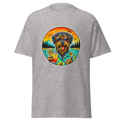 "Dogs On Vacation"-Kollektion - Rauhaardackel #2 - Klassisches Unisex-T-Shirt - 13 verschiedene Farben