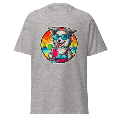 "Dogs On Vacation"-Kollektion - Bobtail - Klassisches Unisex-T-Shirt - 13 verschiedene Farben