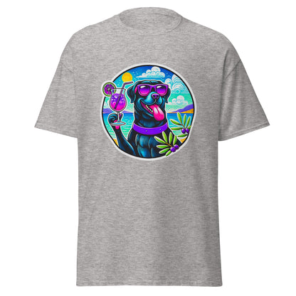 "Dogs On Vacation"-Kollektion - Black Labbi #3 - Klassisches Unisex-T-Shirt - 13 verschiedene Farben